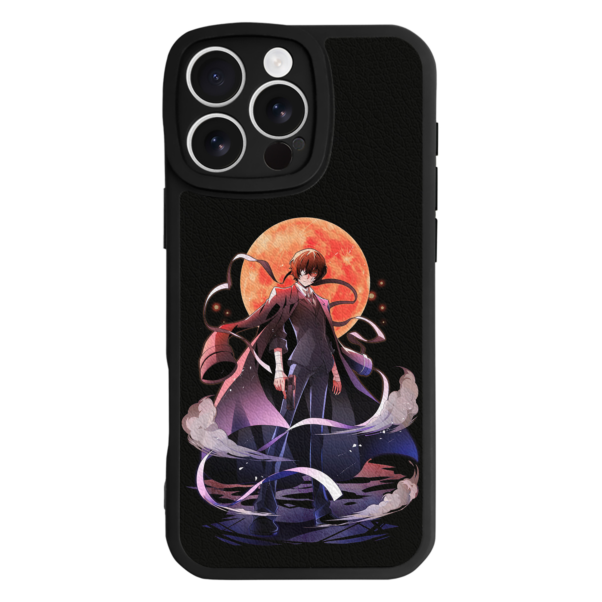 （画像用） 文豪ストレイドッグス Bungo Stray Dogs 【iPhone 16シリーズ対応】シリコンスマホケース（レザー調） 材質：シリコン